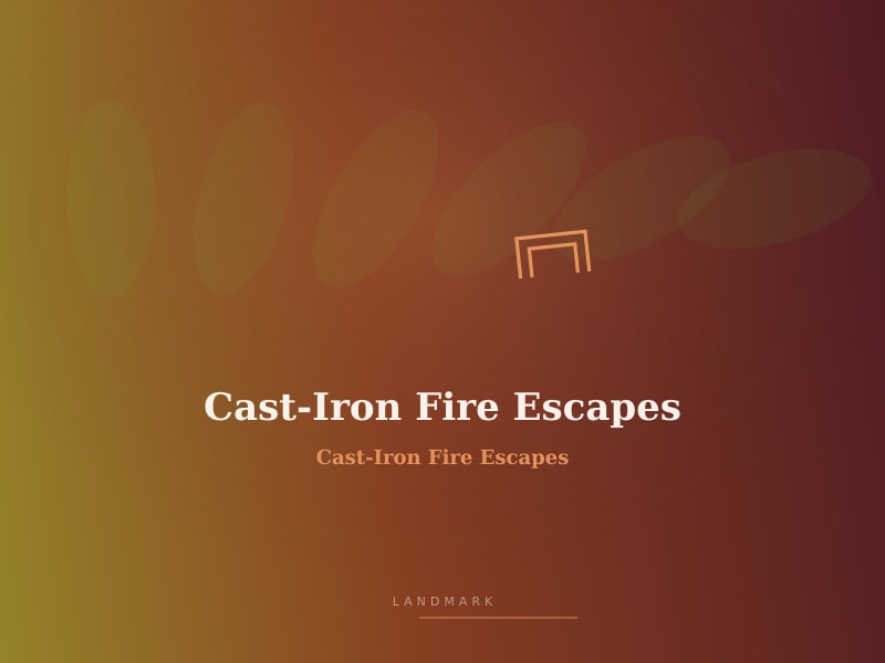 Cast-Iron Fire Escapes