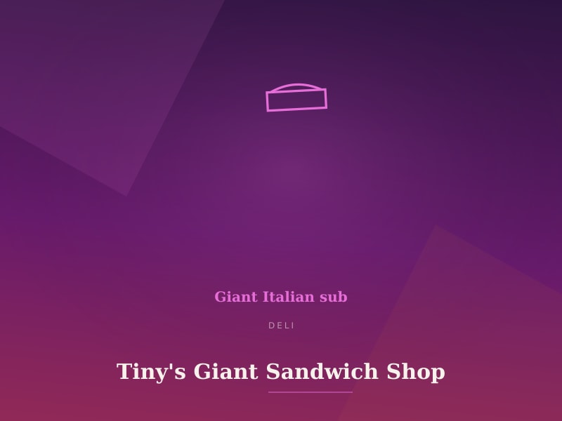 Tiny's Giant Sandwich Shop