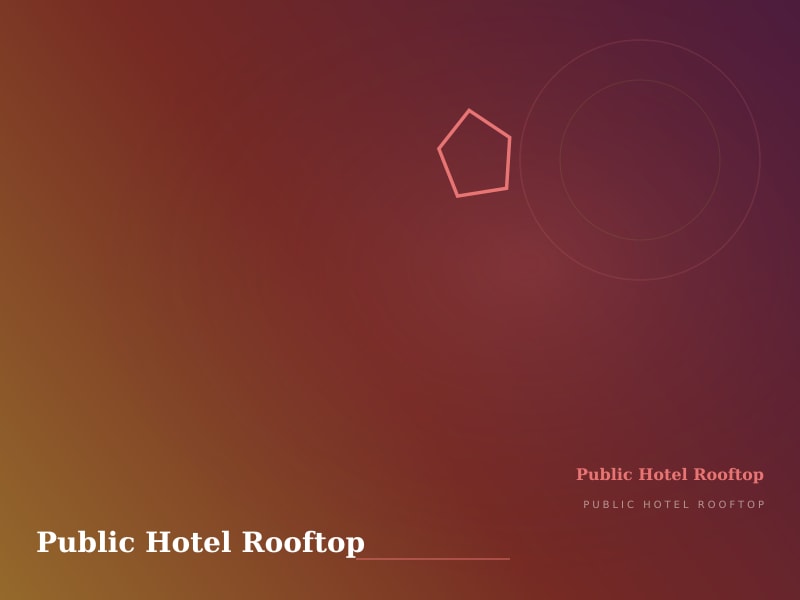 Public Hotel Rooftop